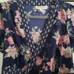 Jessica Simpson Floral Wrap Maternity Dress